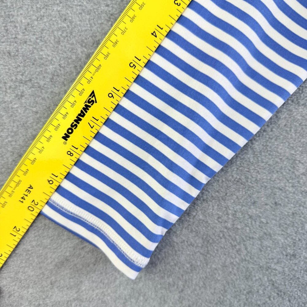 Vineyard Vines Whale Blue & White Stripe Kids Rash Guard Long Sleeve XL (14/16) - Picture 8 of 9